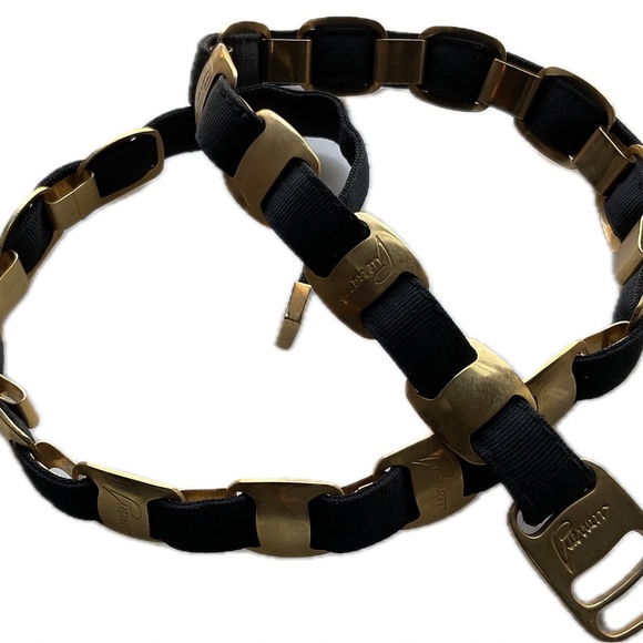 Puerram Vintage Fabric & Brass Dress Belt 27in-31in main image 5